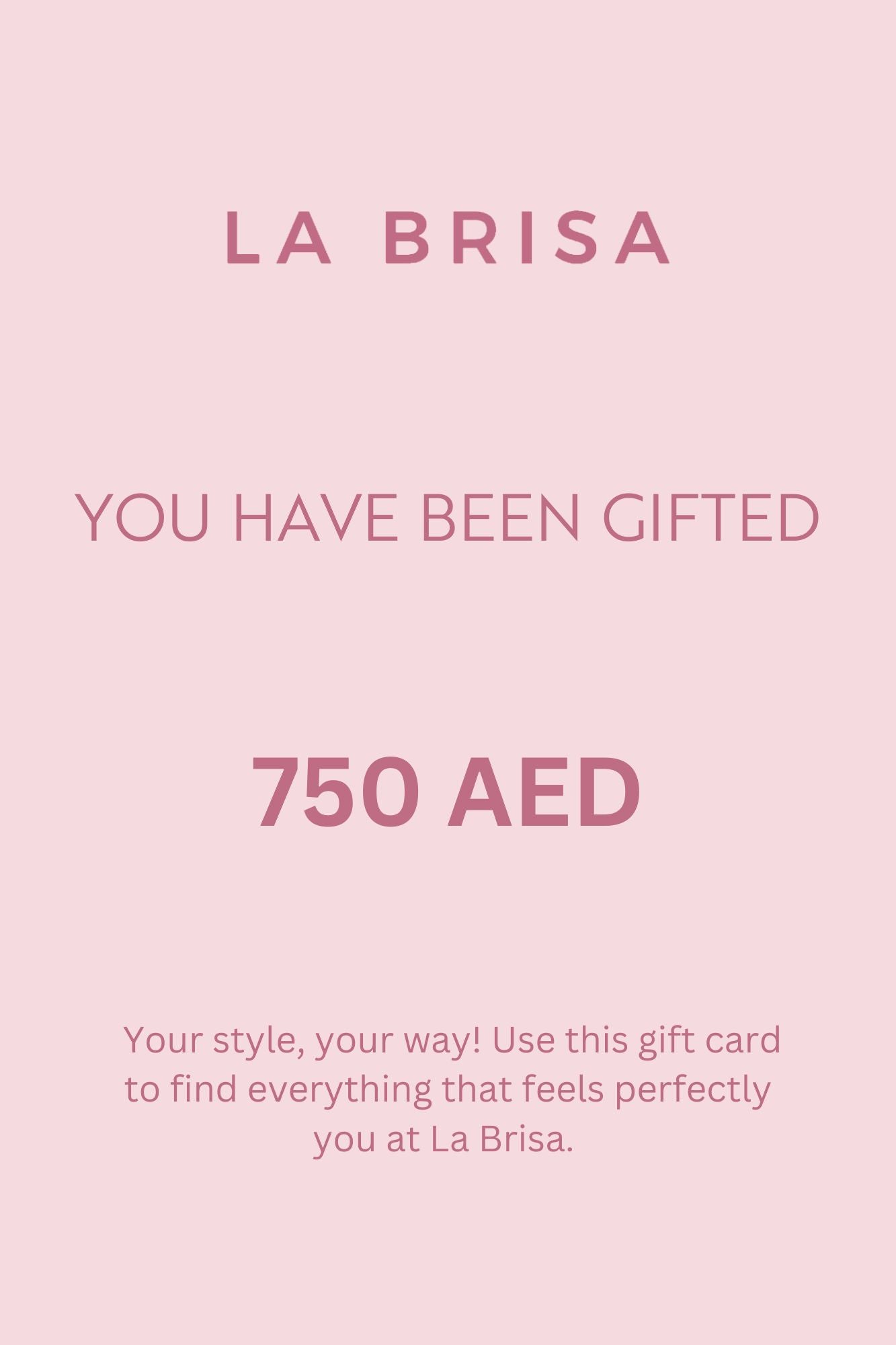 Gift Card 750